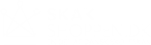 skekshoppen.com en del af dansk skoleskaks logo i transperant form med en flot hvid krone til venstre i billedet