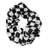 skakternet scrunchie hårelastik med mellemstore skaktern 