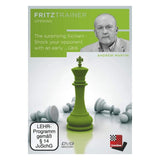 Forside på en dvd i chessbase fritztrainer the surprising sicilian af skakspilleren Andrew Martin